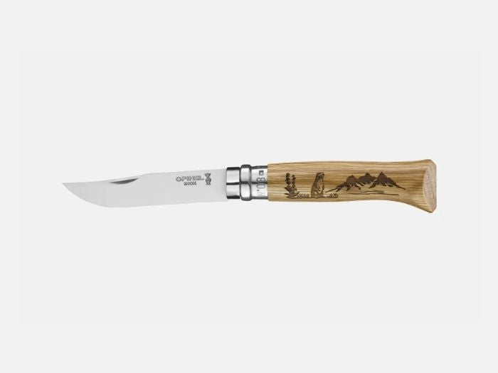 Opinel OPINEL, N°N08 ANIMALIA svišť dub 003227