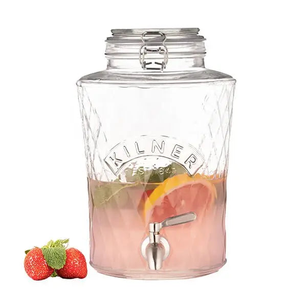 Kilner skleněný nápojový automat s kohoutkem diamantový 5l 0025.107