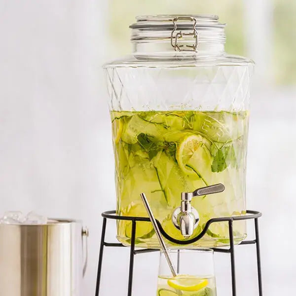 Kilner skleněný nápojový automat s kohoutkem diamantový 5l 0025.107