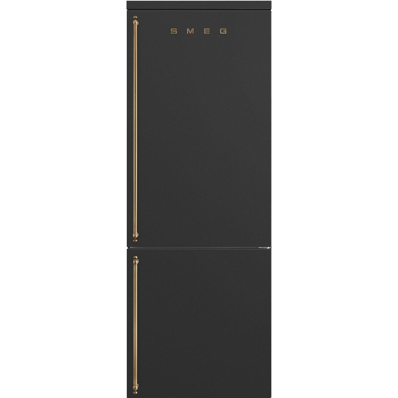 SMEG_MDA SMEG kombi. chladnička, mrazák dole, ř. Coloniale, 196x70, en.třída E, kap.481l, pravá