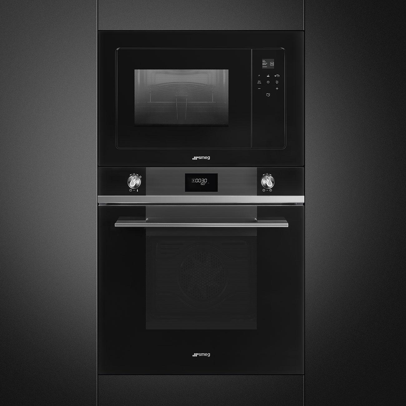 SMEG_MDA SMEG kompaktní mikrovlnná trouba FMI120, 38 cm, 5 funkcí, objem 20 l