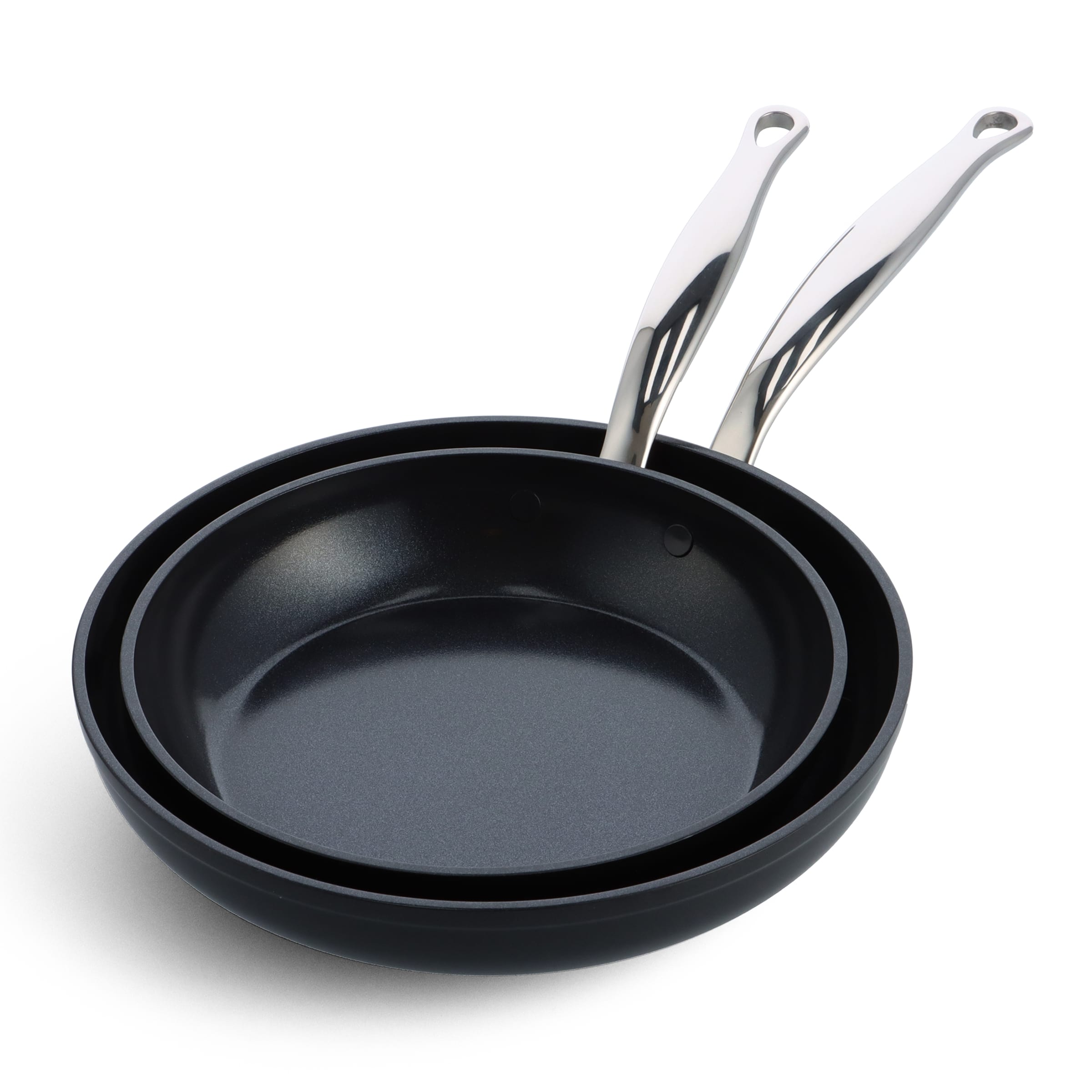 GreenPan BARCELONA PRO 2 dílná sada pávní 24 + 28 cm, černá CC005336-001