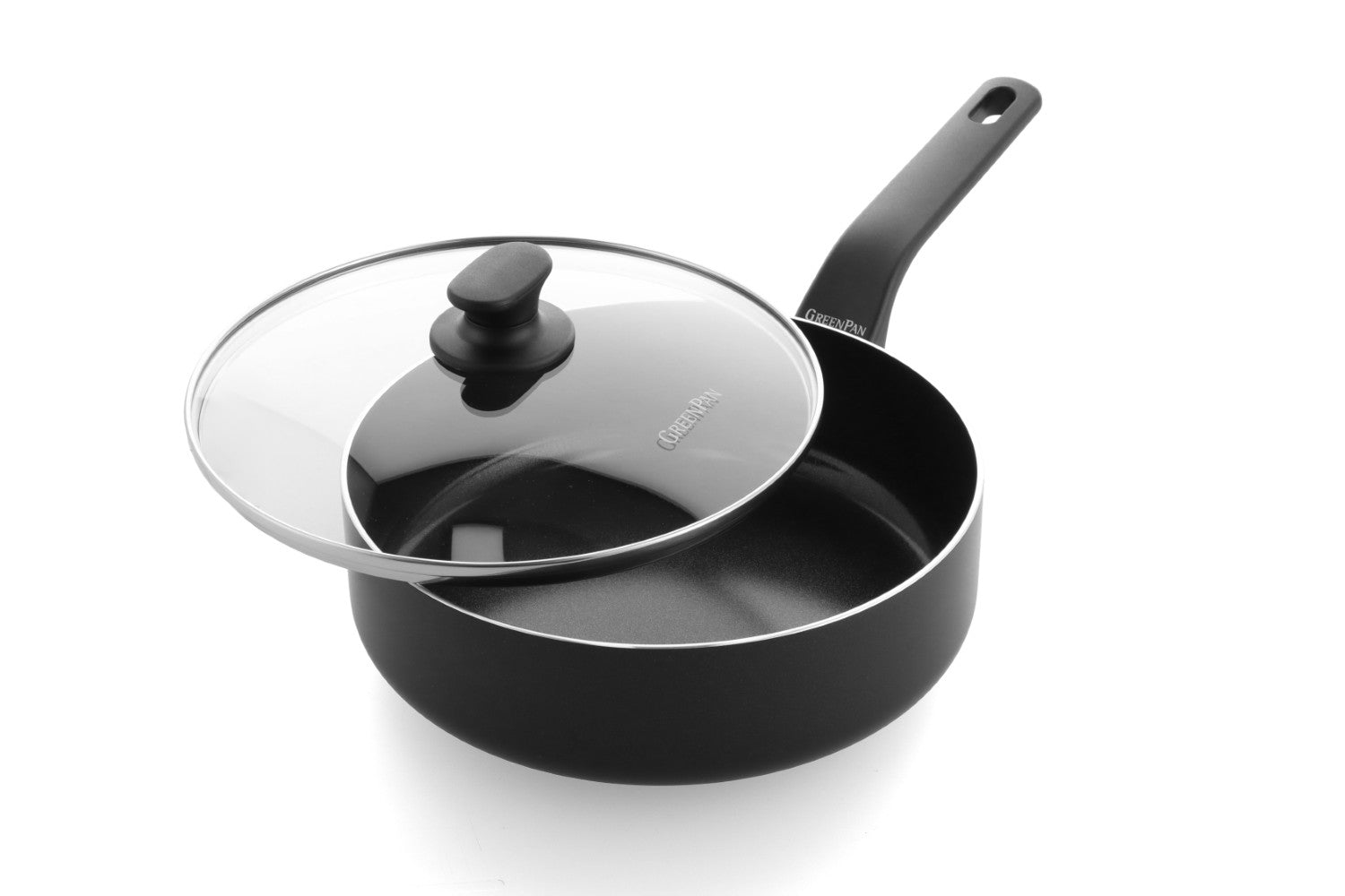 GreenPan ESSENCE pánev 24 cm s poklicí, černá CC009046-001