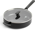 GreenPan SMART soté pánev 28 cm s poklicí a pomocnou rukojetí, černá CC005193-001