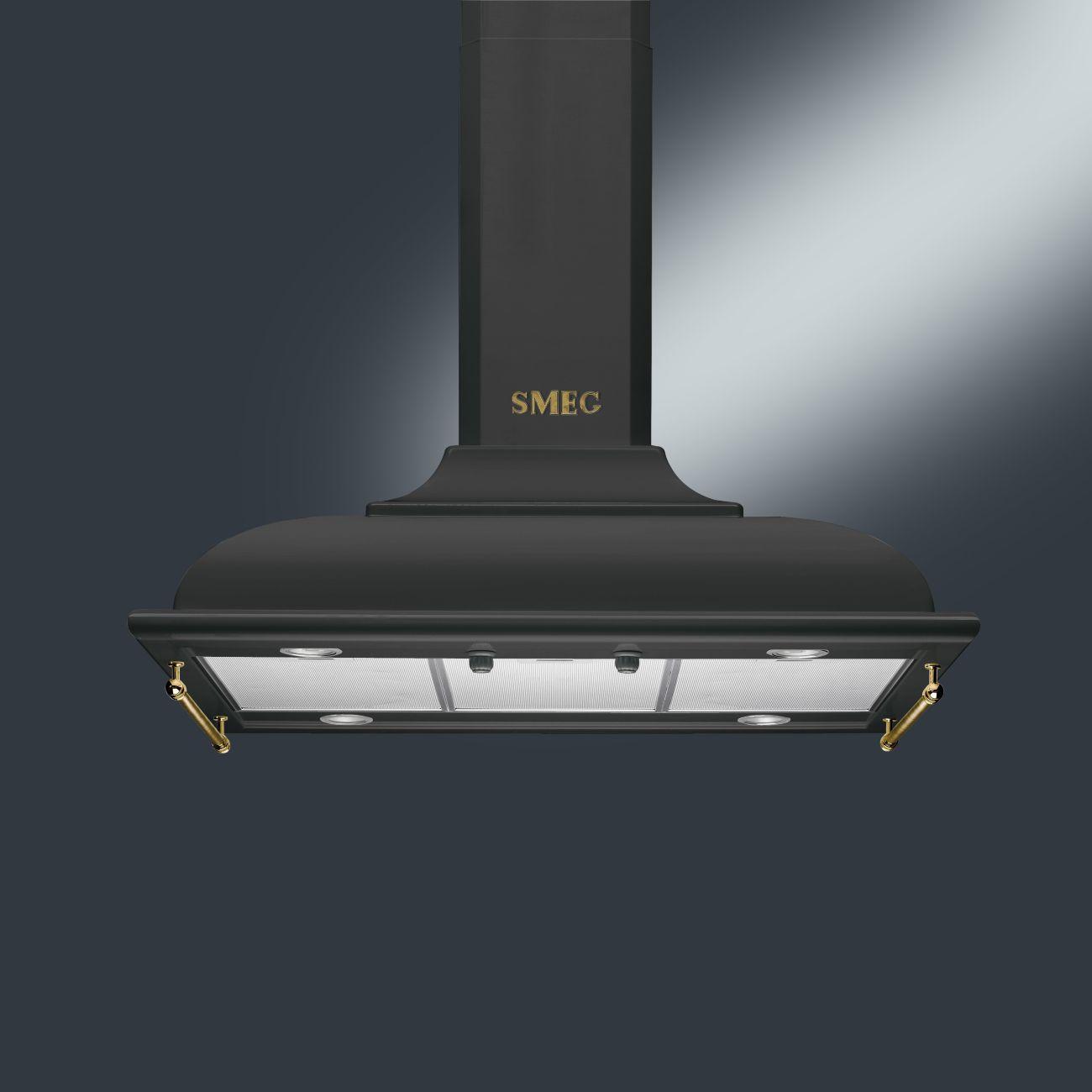 SMEG_MDA SMEG odsavač, 90 cm, 3 stupně výkonu, 4 LED-světla, 796 m³/h