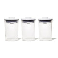 OXO POP UP dózy set 3 ks x 0,6l kulaté 11323900