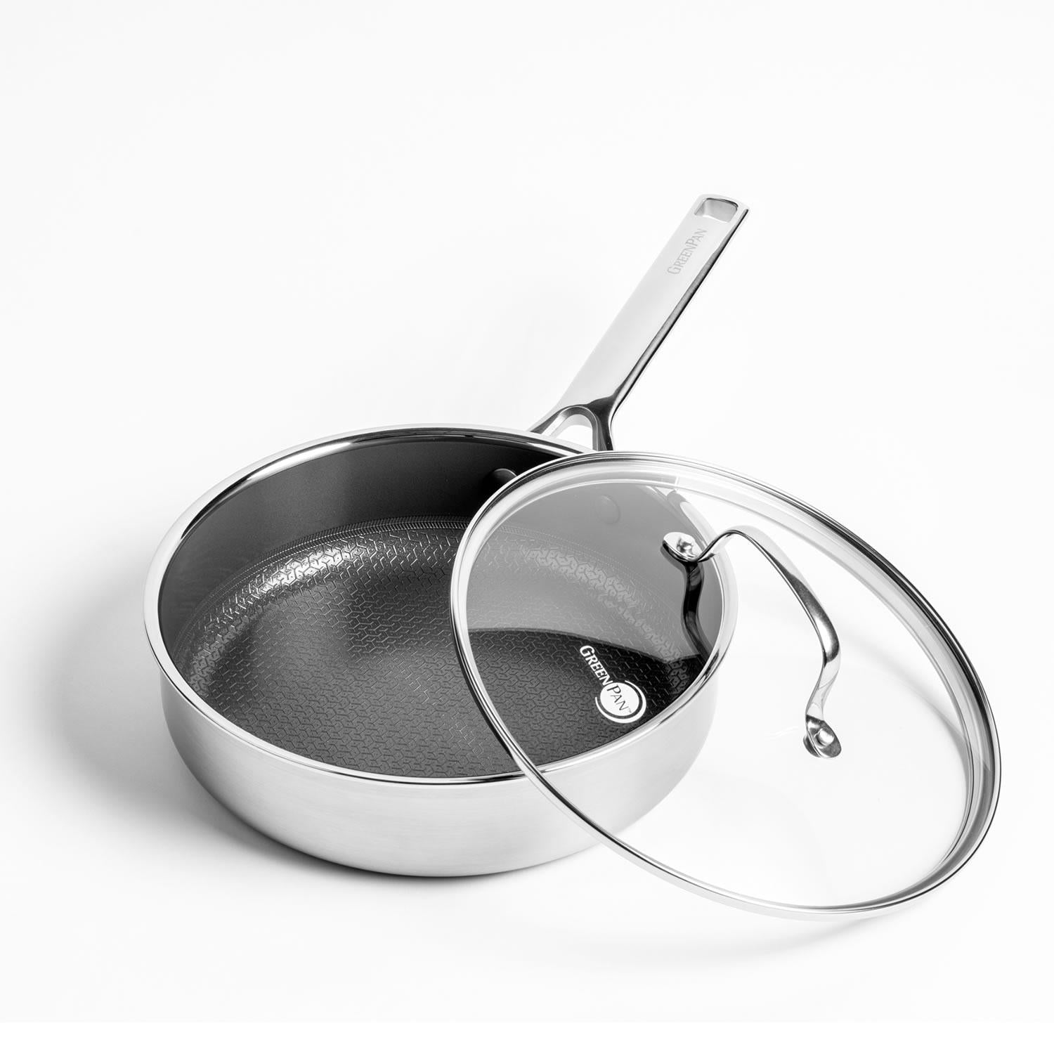 GreenPan APEX pánev s poklicí 24 cm, nerezová CC010198-001