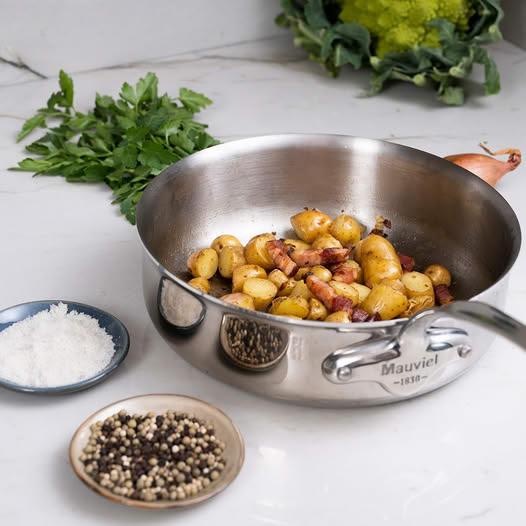 Mauviel M'cook soté pánev 28 cm rukojeť nerez  521128