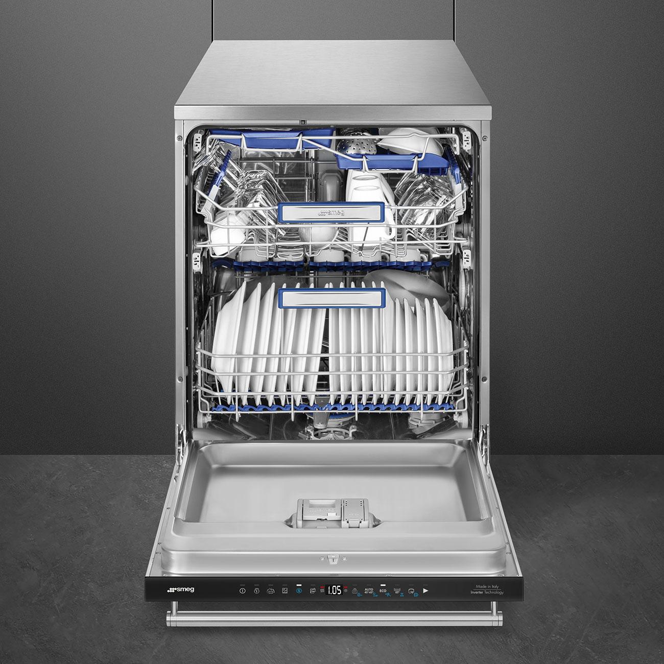 SMEG_MDA samostatně stojící myčka LVS345BQSTX, 60cm, nerezová LVS345BQSTX