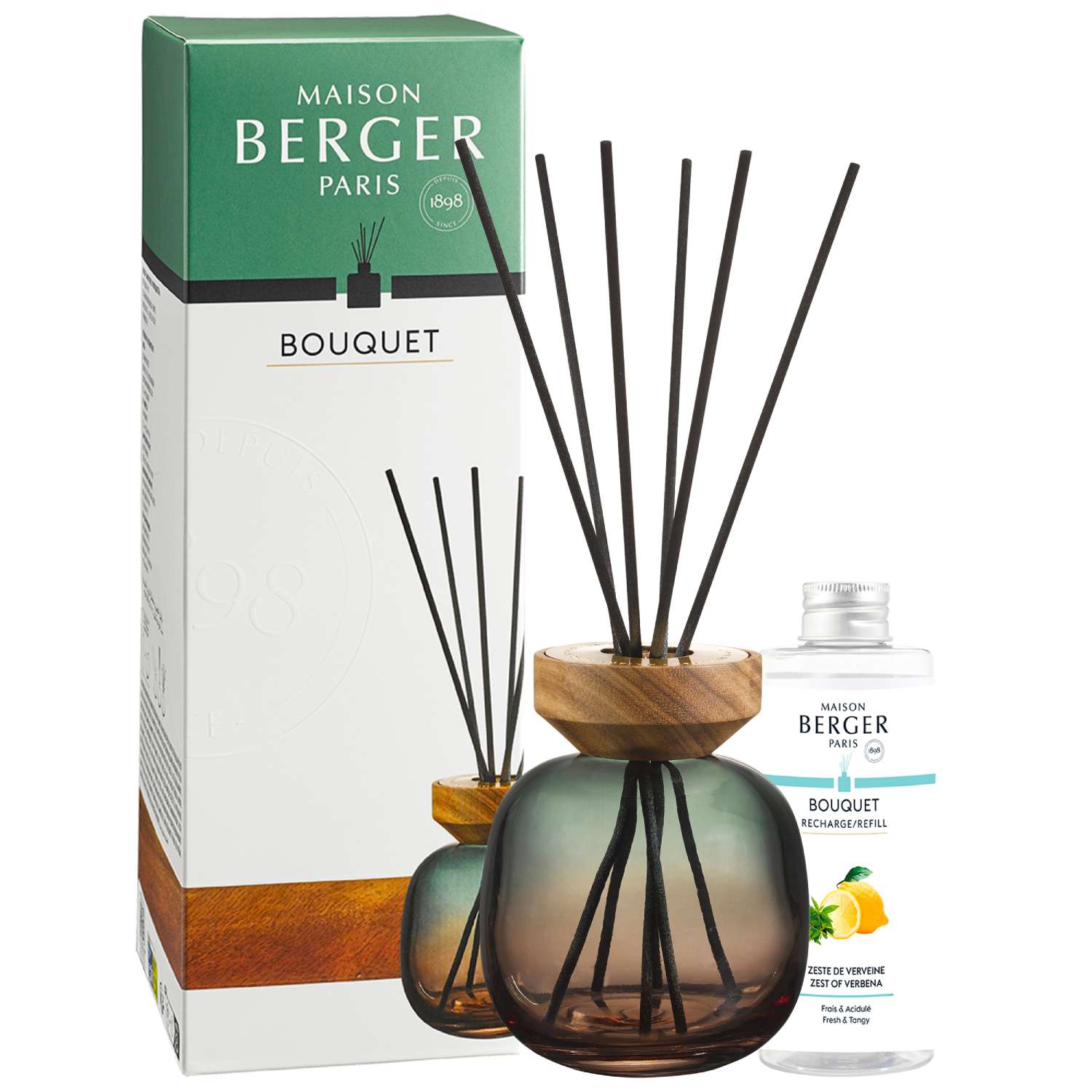 Maison Berger Paris Wodd difuzér 0,18l s náplní Verbena zelený  7879