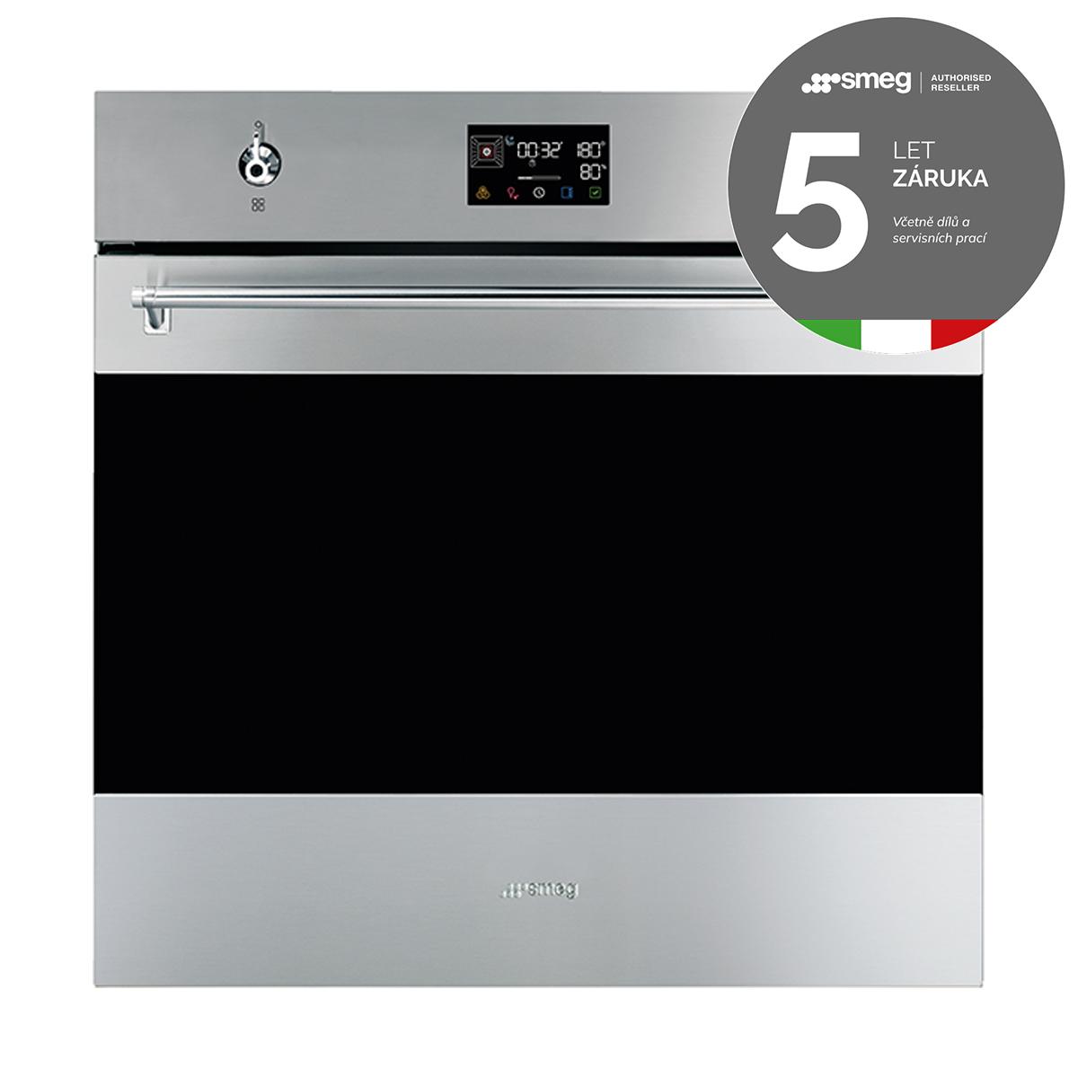 SMEG_MDA Trouba SO6302S3PX, 60 cm, STEAM100, 12 funkcí, objem 67 l, nerezová SO6302S3PX