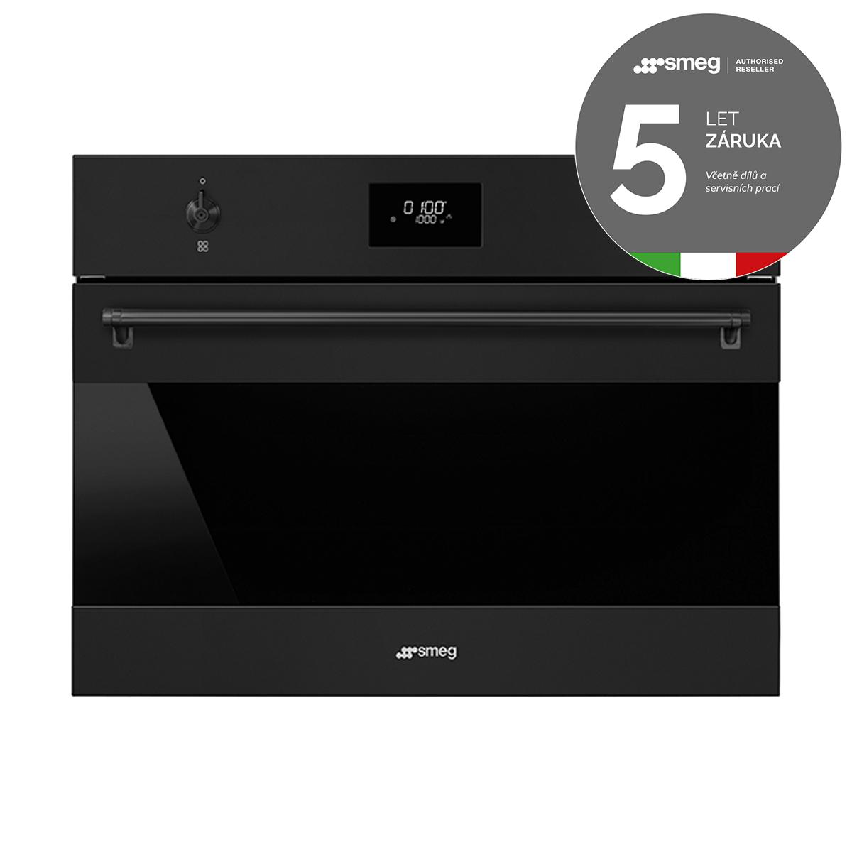 SMEG_MDA SMEG mikrovlnná trouba + gril SO4301, 45 cm, LCD-Display01, 4 funkce, objem 40 l