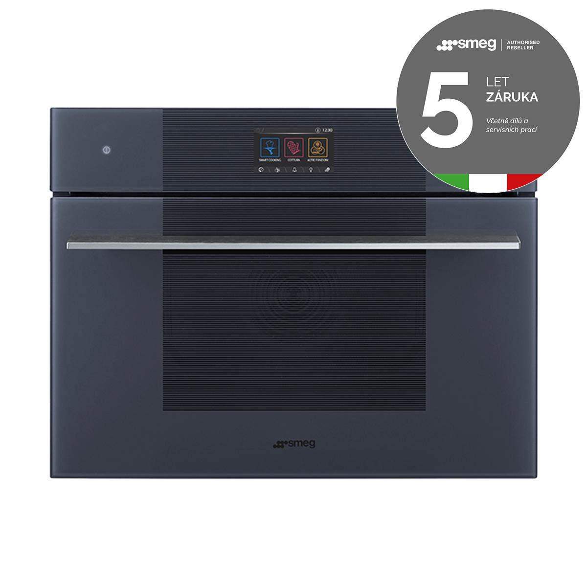 SMEG_MDA Kompaktní parní trouba SO4104S4PG, 45 cm, 65 programů, 41 l, Neptune Grey SO4104S4PG