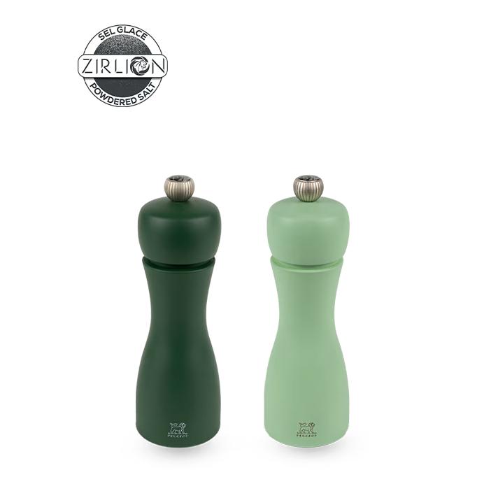 Peugeot TAHITI set mlýnek na pepř a sůl ZIRLION 15 cm WATER zelená  2/4295000
