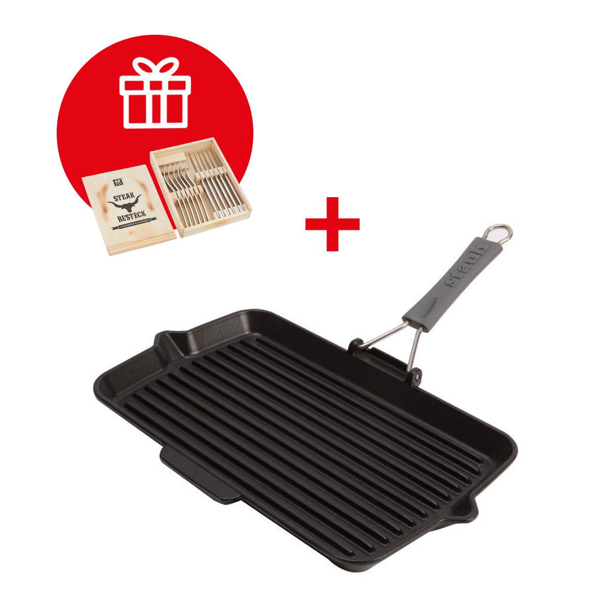 Staub Grilovací pánev 34x21 cm černá 1003960