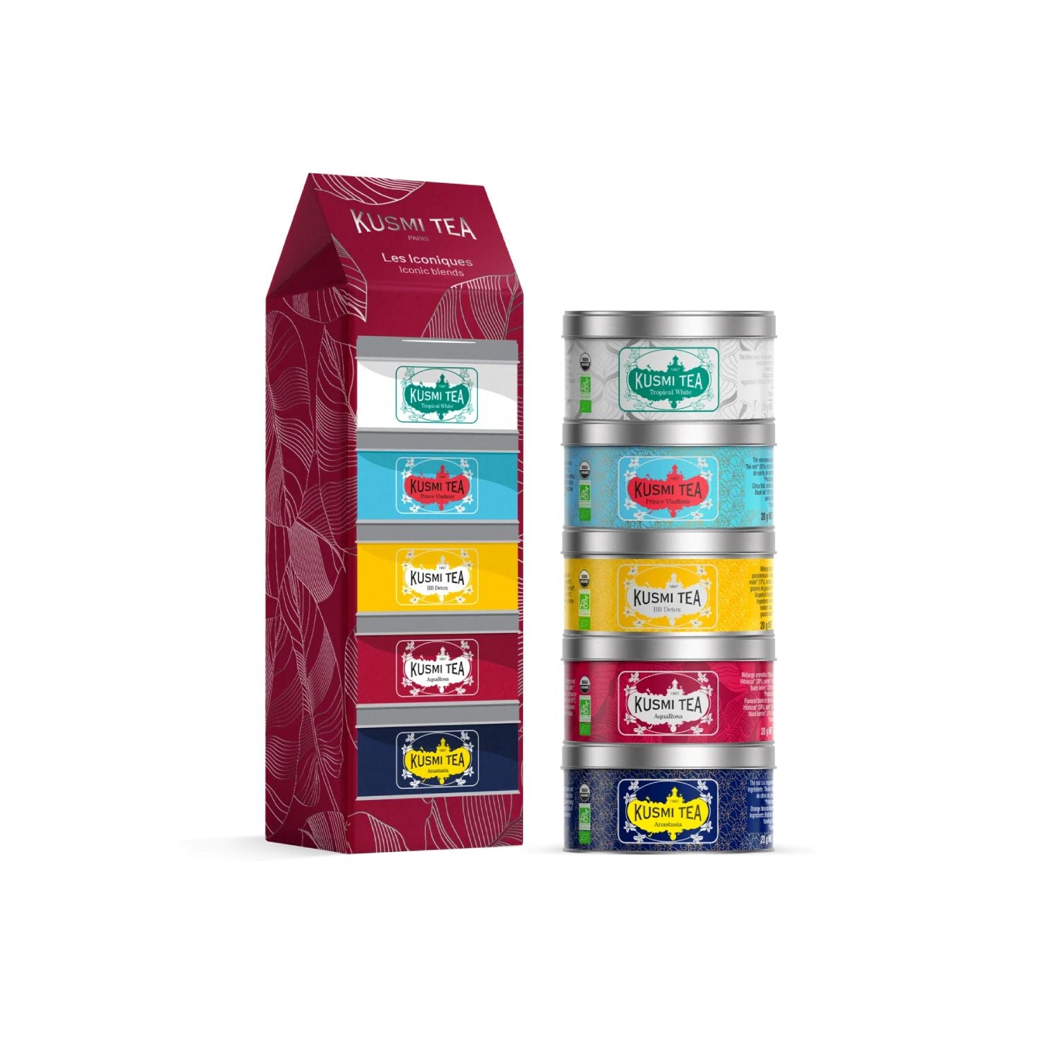 Kusmi Tea Kusmi Tea Organic Iconics Teas set 5 miniatur 100g 21335A1141