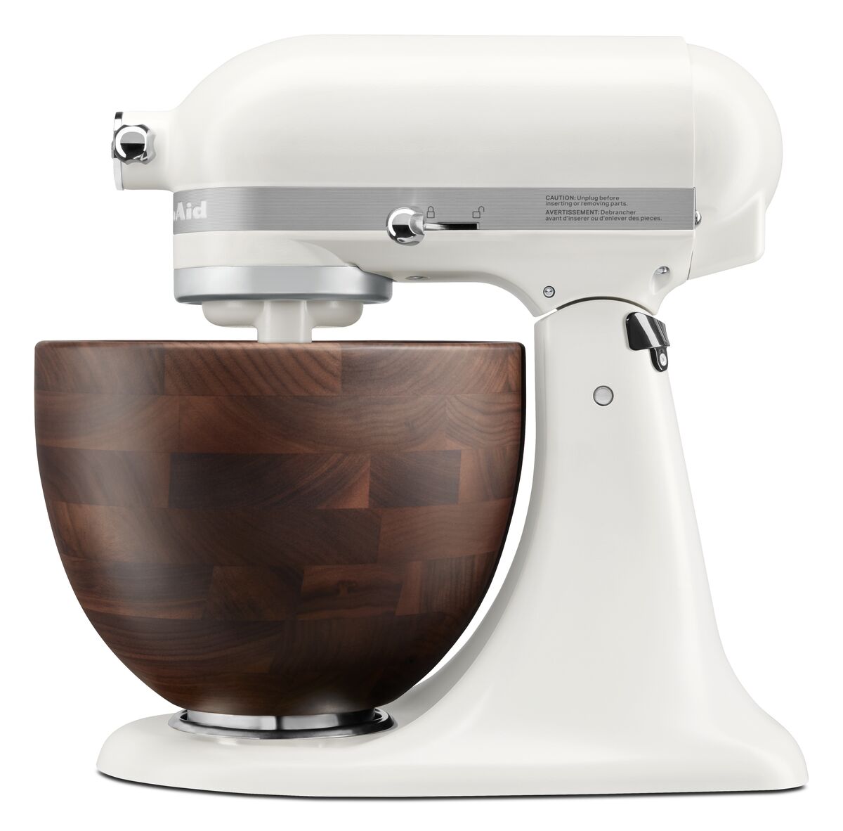 KitchenAid KitchenAid Artisan Robot model 156, 4,7l, mísa z ořech.dřeva, porcelánová  5KSM156WBEPL