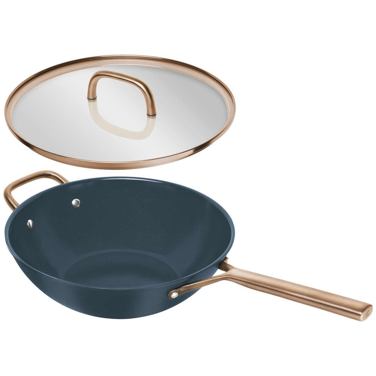 Zwilling MILANO pánev wok , Ø 30, s poklicí, nepř./keram/alu, modrá 1035332