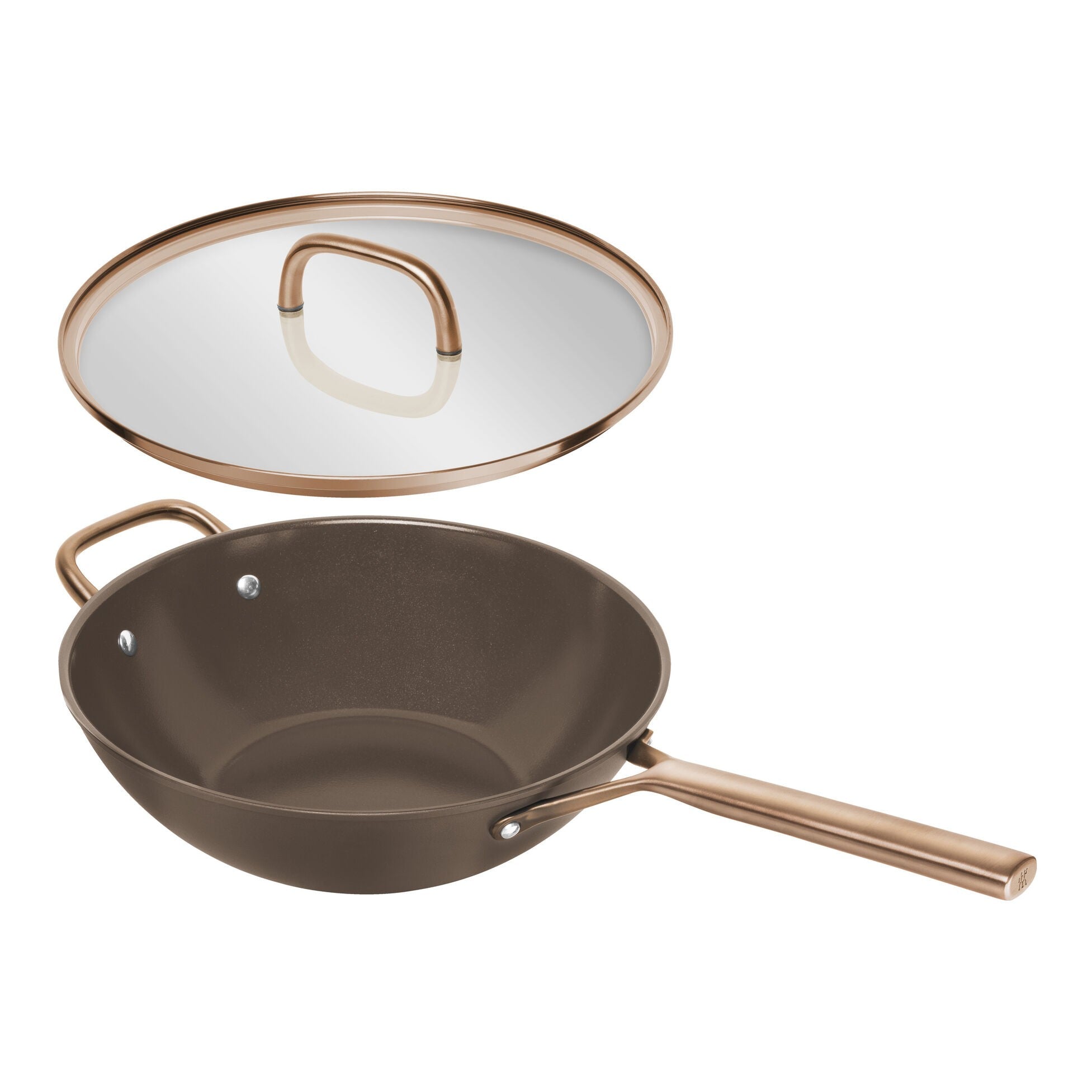 Zwilling MILANO pánev wok , Ø 30, s poklicí, nepř./keram/alu, hnědá 1035333