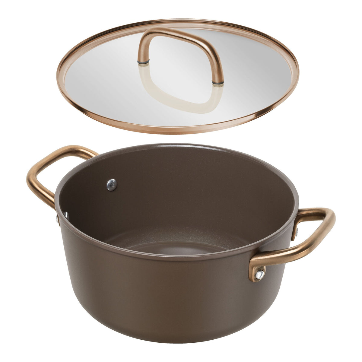 Zwilling MILANO hrnec, Ø 24, s poklicí, nepř./keram/alu, hnědá 1035084