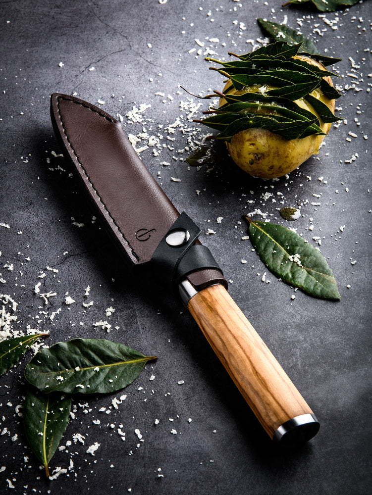 FORGED Leather - kožené pouzdro na Santoku nůž 14 cm