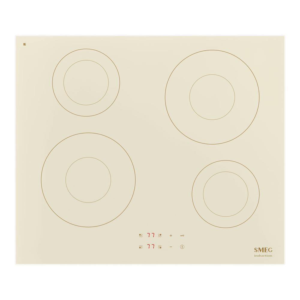 SMEG_MDA induk. deska Universale, 60cm, 4 varné zóny, Touch-Control, LED v barvě červené, krémová SI2641DP