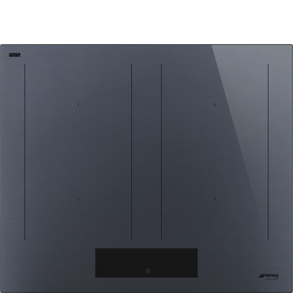 SMEG_MDA SMEG indukční varná deska, 60 cm, dotykové ovládání, 4 varné zóny, šedá SIM1644DG