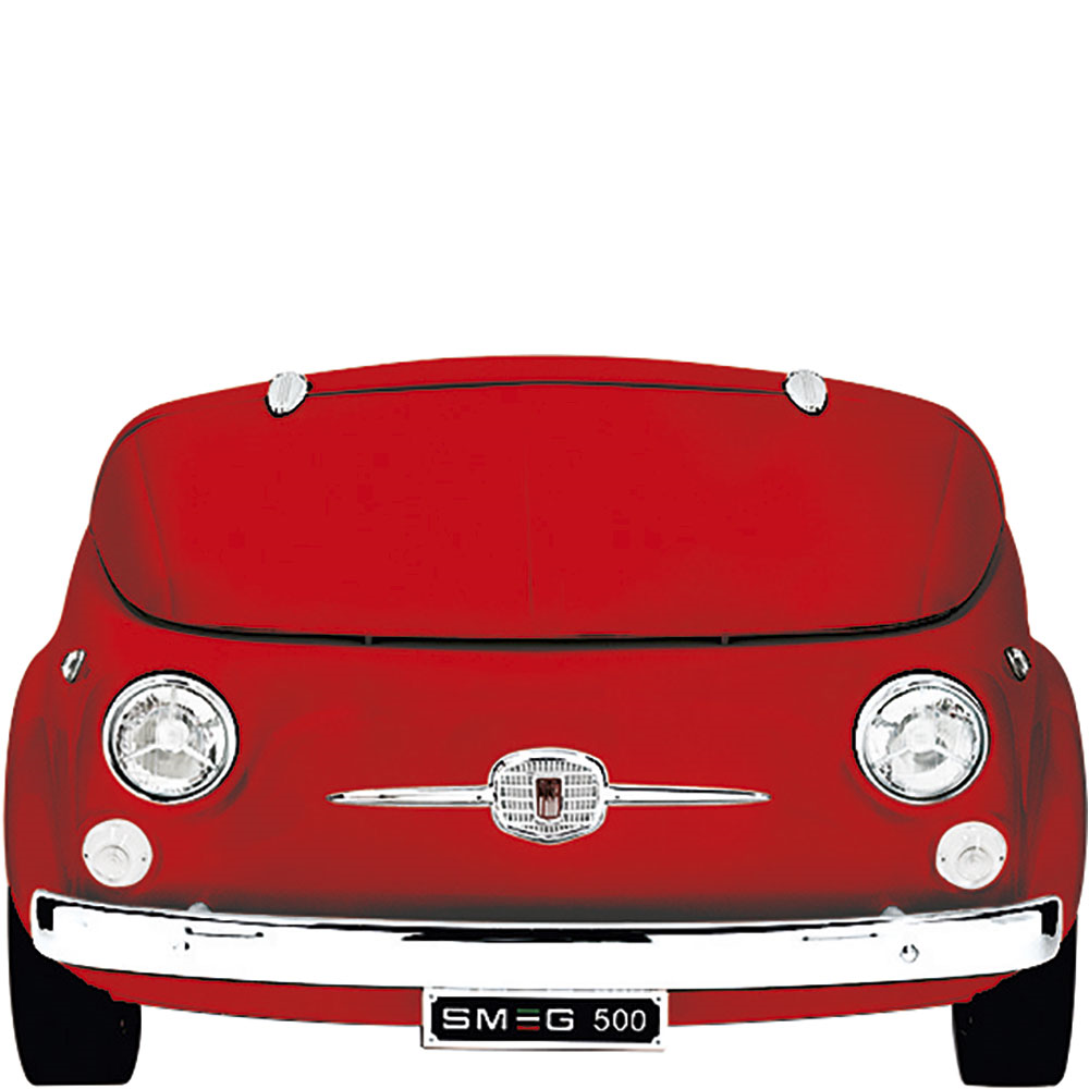 SMEG_MDA SMEG chladicí vitrína-minibar Fiat 500 Retro, 87x128 cm, kapacita 109 l