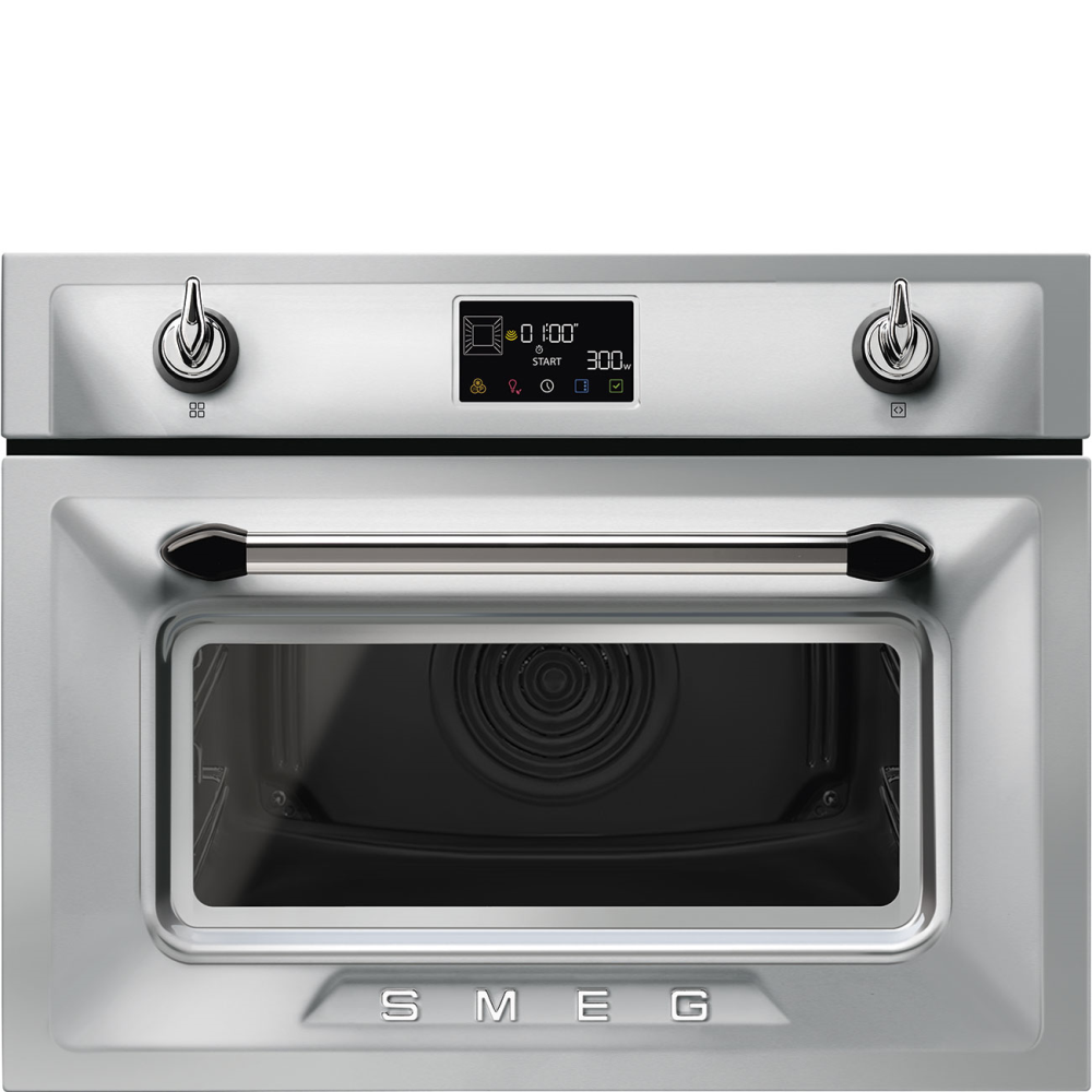 SMEG_MDA SMEG kompaktní mikrovlnná trouba SO4902M1, 45 cm, objem 40 l