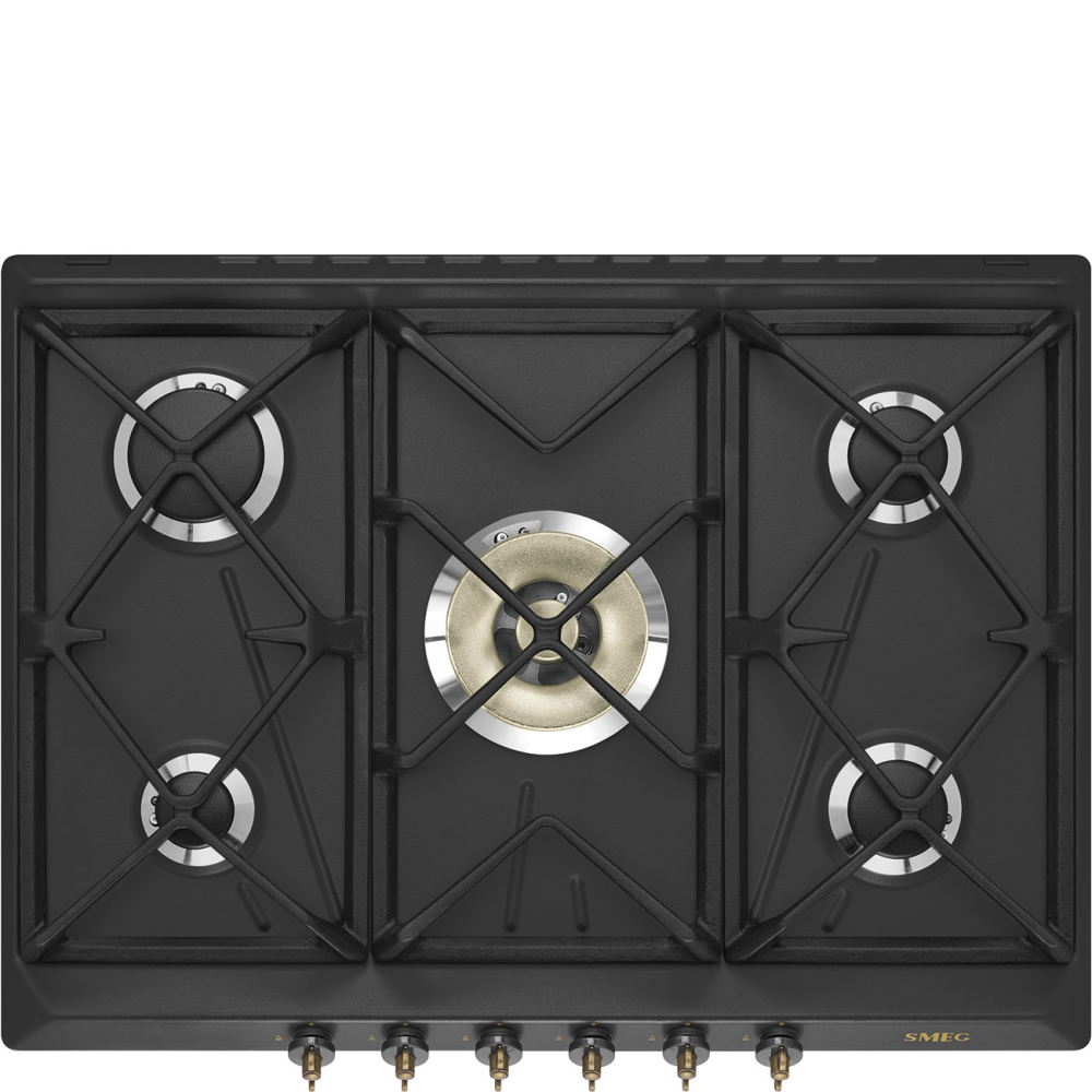 SMEG_MDA SMEG plynová varná deska SRV876, 70/75 cm, 5 varných zón
