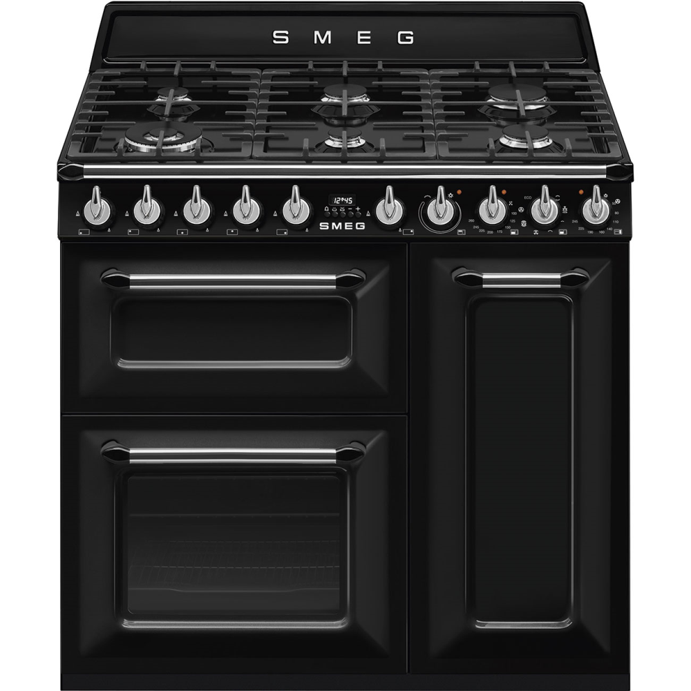 SMEG_MDA SMEG varné centrum TR93, 90 x 60 cm, plynová varná deska, 3 trouby, objem 61/62 l