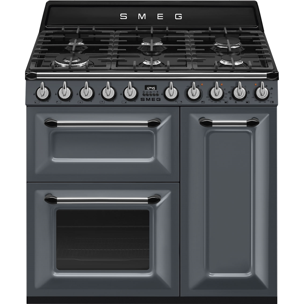 SMEG_MDA SMEG varné centrum TR93, 90 x 60 cm, plynová varná deska, 3 trouby, objem 61/62 l