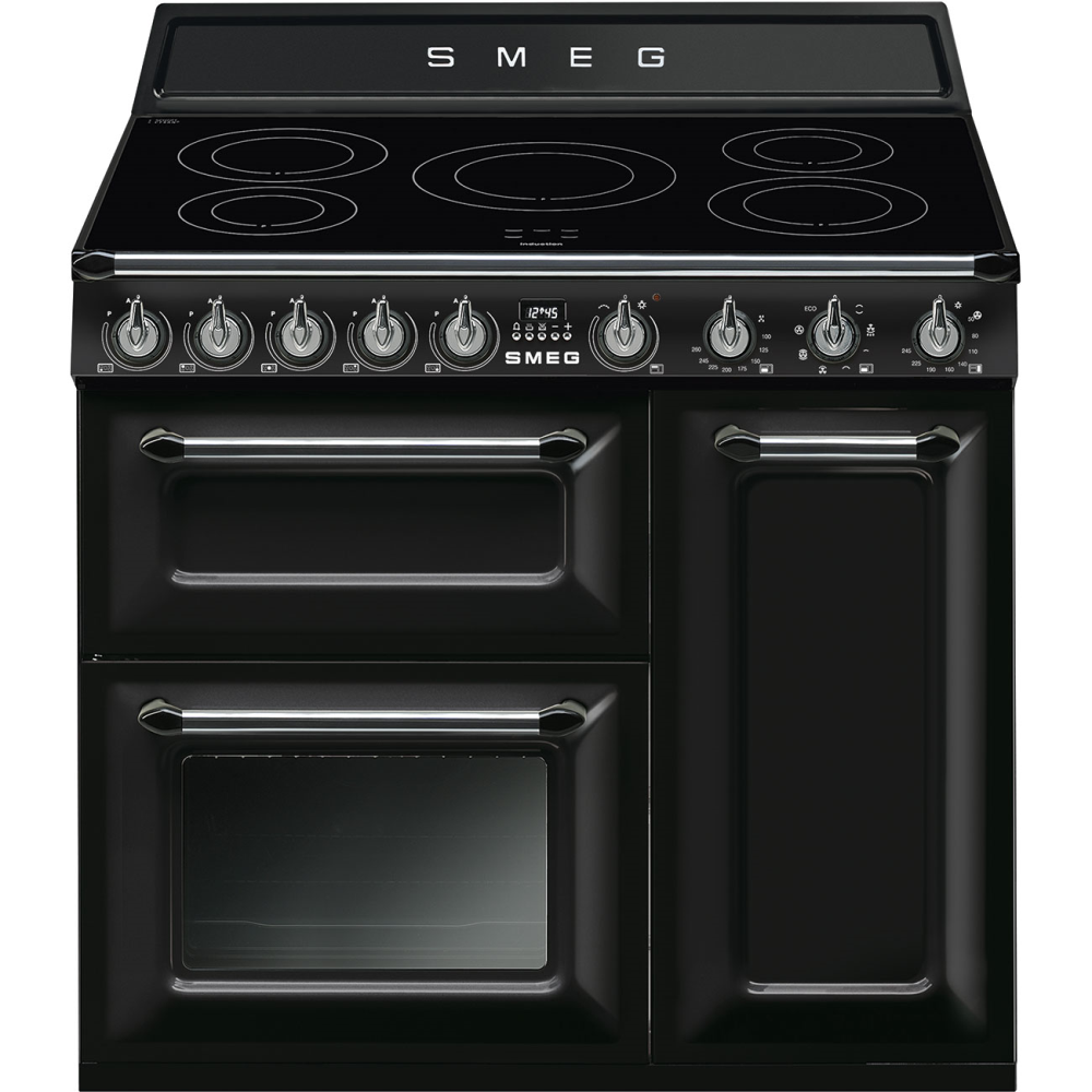 SMEG_MDA SMEG varné centrum, 90 x 60 cm, indukční varná deska, 3 trouby, objem 61/62 l
