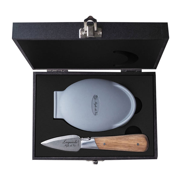 LAGUIOLE Luxury - nůž a silikonový držák na ústřice